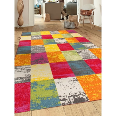 non skid area rugs multicolored contemporary modern boxes nonslip nonskid area rug or runner non skid area rugs multicolored contemporary modern boxes nonslip nonskid area rug or runner